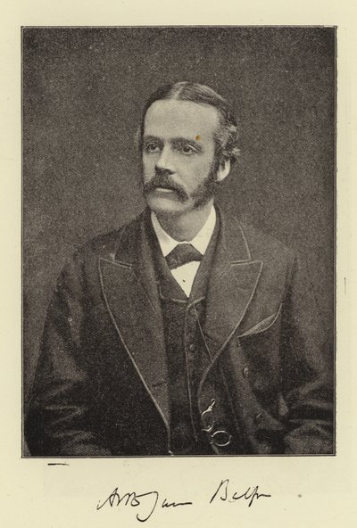 El Muy Honorable Arthur James Balfour, MP, Secretario Jefe para Irlanda y futuro Líder del Partido Conservador de English Photographer
