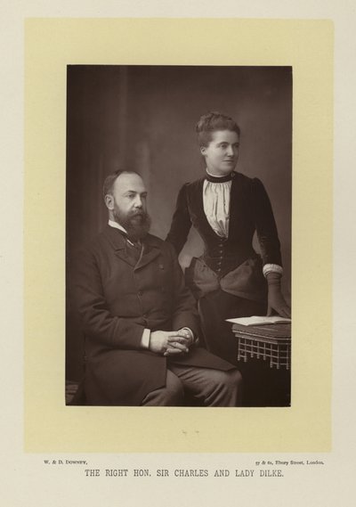 El Honorable Sir Charles y Lady Dilke de English Photographer