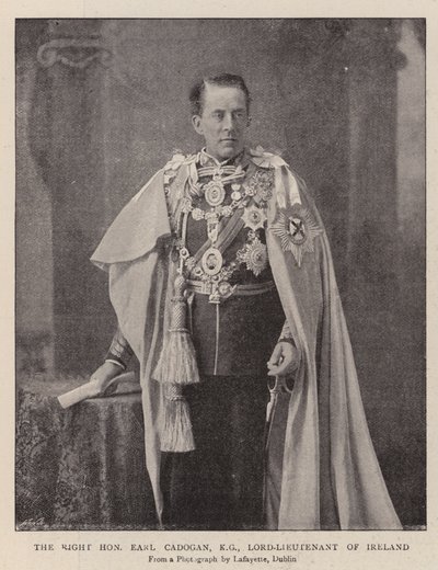 El Muy Honorable Conde Cadogan, KG, Lord Teniente de Irlanda de English Photographer