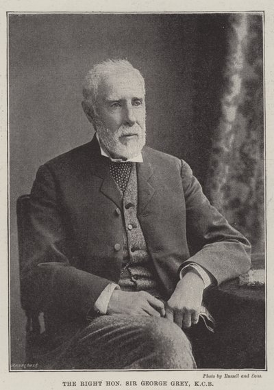 El Muy Honorable Sir George Grey, KCB de English Photographer