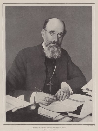 El reverendo Mandell Creighton, DD, obispo de Londres de English Photographer