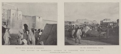 El levantamiento en Marruecos, escenas en Tánger y Casablanca de English Photographer