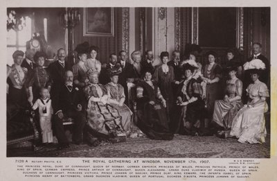 La Reunión Real en Windsor, 17 de noviembre de 1907 de English Photographer