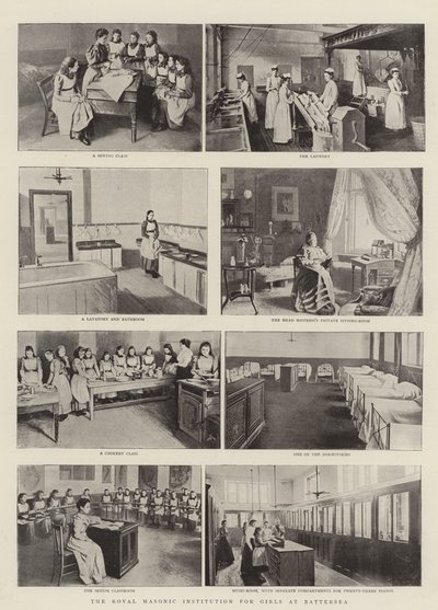 La Institución Masónica Real para Niñas en Battersea de English Photographer