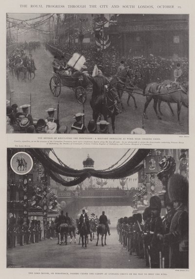 El progreso real por la ciudad y el sur de Londres, 25 de octubre de English Photographer