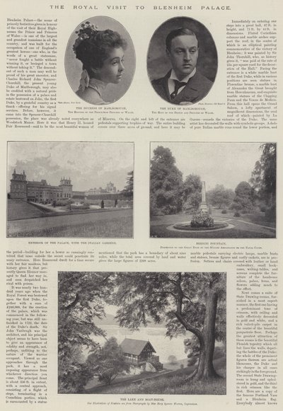 La Visita Real al Palacio de Blenheim, 28 de Noviembre de 1896 de English Photographer