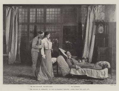 El segundo al mando, en el teatro Haymarket, escena del último acto de English Photographer
