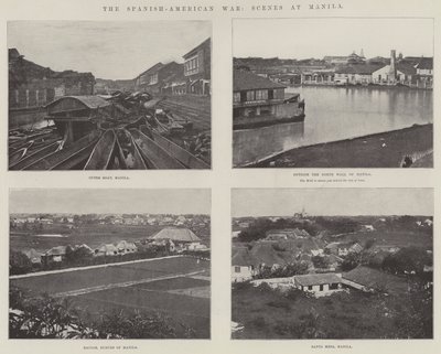 La guerra hispanoamericana, escenas en Manila de English Photographer