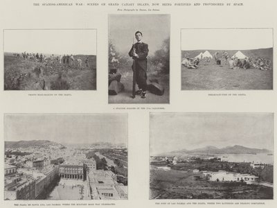 La guerra hispanoamericana, escenas en la isla de Gran Canaria, ahora fortificada y aprovisionada por España de English Photographer