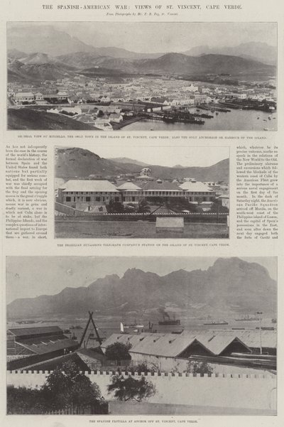 La Guerra Hispanoamericana, Vistas de St Vincent, Cabo Verde de English Photographer
