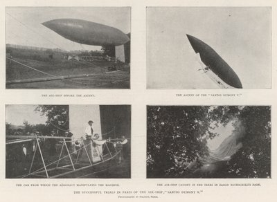 Las Pruebas Exitosas en París del Dirigible Santos Dumont V de English Photographer