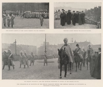 El juramento de los reclutas de la guarnición de Berlín ante el emperador alemán el 23 de noviembre de English Photographer