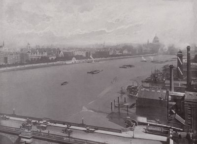 El Támesis y la Sección Oriental del Embankment de Victoria de English Photographer