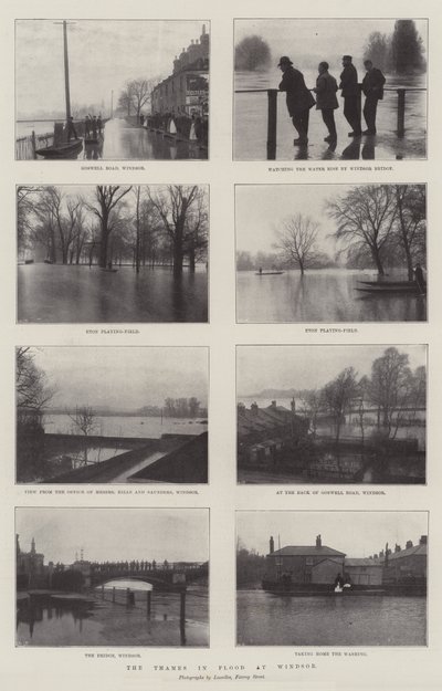 El Támesis inundado en Windsor de English Photographer
