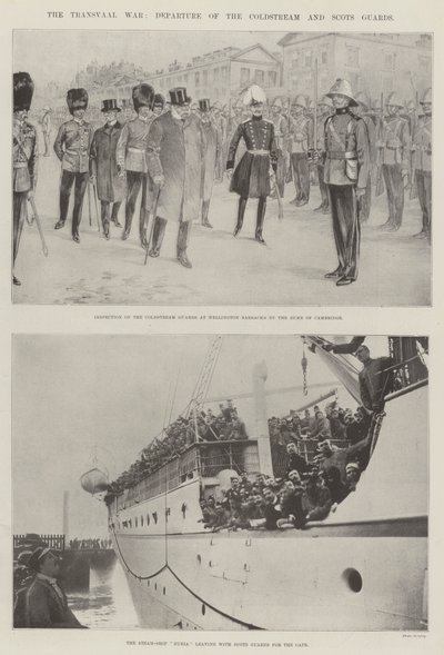La Guerra del Transvaal, Partida de los Guardias Coldstream y Escoceses de English Photographer