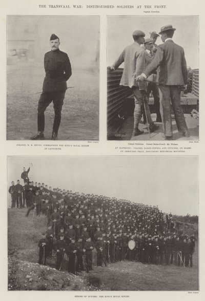 La guerra del Transvaal, soldados distinguidos en el frente de English Photographer
