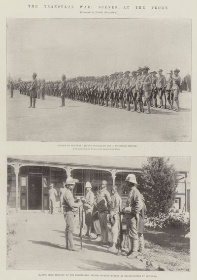 La guerra de Transvaal, escenas en el frente de English Photographer
