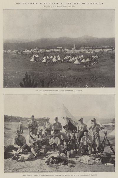 La guerra de Transvaal, escenas en el lugar de operaciones de English Photographer
