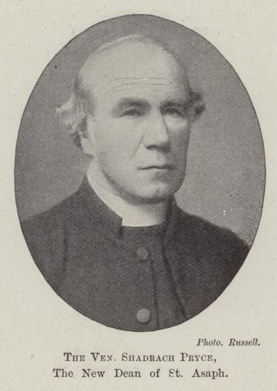 El Venerable Shadrach Pryce, el nuevo decano de St. Asaph de English Photographer