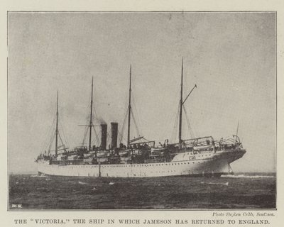 El Victoria, el Barco en el que Jameson ha regresado a Inglaterra de English Photographer