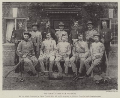 El equipo de rifles victoriano para Bisley de English Photographer