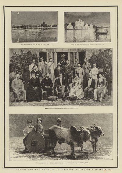 La visita de SAR el Duque de Clarence y Avondale a India, 1890 de English Photographer