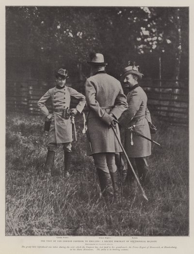 La visita del emperador alemán a Inglaterra, un retrato reciente de su majestad imperial de English Photographer