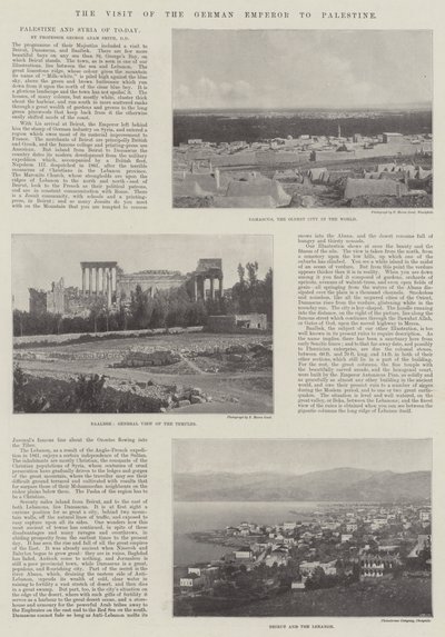 La visita del emperador alemán a Palestina de English Photographer