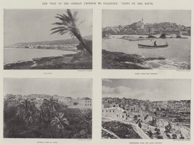 La visita del emperador alemán a Palestina, vistas en la ruta de English Photographer