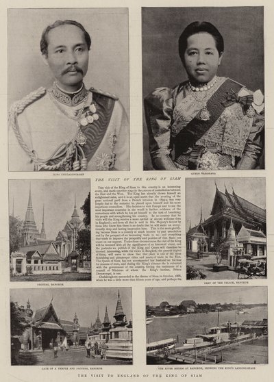 La Visita a Inglaterra del Rey de Siam de English Photographer