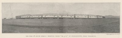La guerra en Sudáfrica, tren hospital No 3 H, en Charlestown, cerca de Volksrust de English Photographer