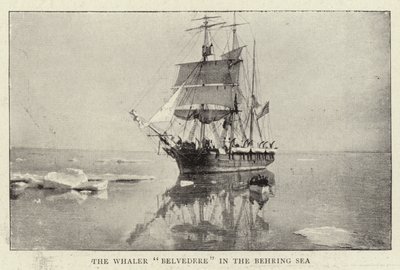 El ballenero Belvedere en el mar de Bering de English Photographer
