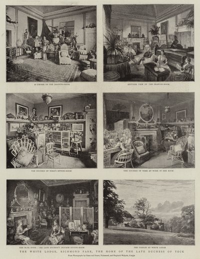 The White Lodge, Richmond Park, el hogar de la difunta Duquesa de Teck de English Photographer