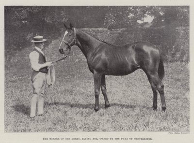 El ganador del Derby, Flying Fox, propiedad del Duque de Westminster de English Photographer