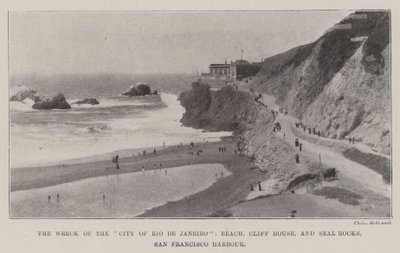 El naufragio de la Ciudad de Río de Janeiro, playa, Cliff House y Seal Rocks, puerto de San Francisco de English Photographer