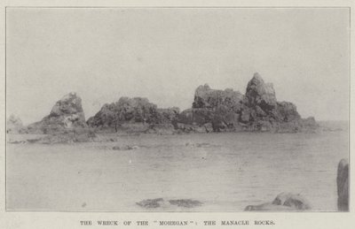 El naufragio del Mohegan, las rocas Manacle de English Photographer