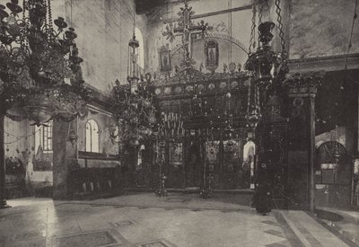 El altar de la Iglesia de la Natividad, sobre el lugar donde nació Cristo de English Photographer