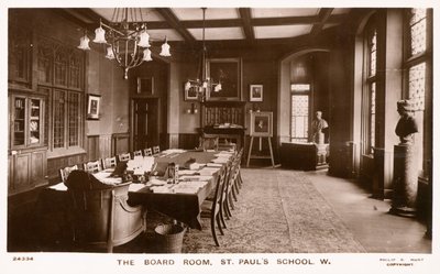 La sala de juntas de la Escuela de St Pauls de English Photographer