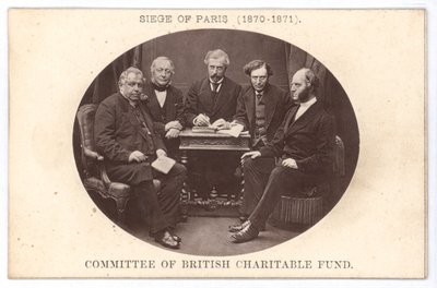 El comité del Fondo Benéfico Británico, asistiendo a los pobres durante el Sitio de París (1870-1871) de English Photographer