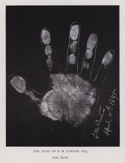 La mano de E M Curtiss de English Photographer