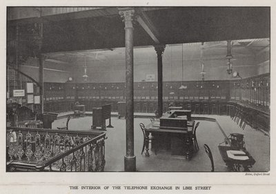 El interior de la Central Telefónica en Lime Street de English Photographer