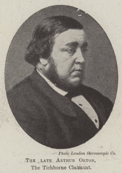 El difunto Arthur Orton, el Reclamante de Tichborne de English Photographer