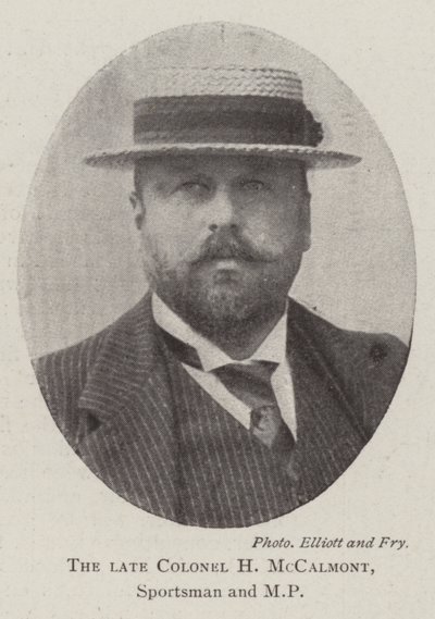 El difunto coronel H. McCalmont, deportista y MP de English Photographer