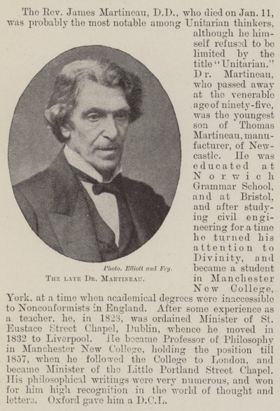 El difunto Dr. Martineau de English Photographer