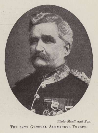 El difunto General Alexander Fraser de English Photographer
