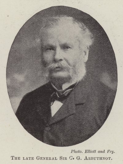 El difunto General Sir C G Arbuthnot de English Photographer