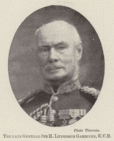 El difunto general Sir H Lynedoch Gardiner, KCB de English Photographer