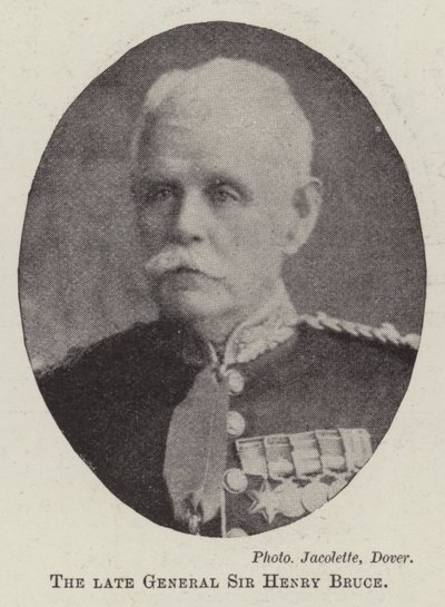 El difunto General Sir Henry Bruce de English Photographer