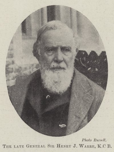El difunto General Sir Henry J Warre, KCB de English Photographer
