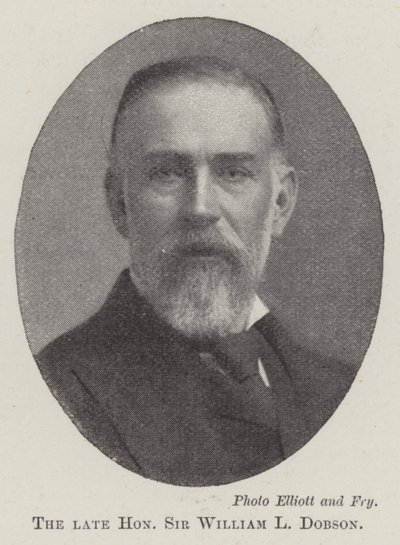El difunto Honorable Sir William L Dobson de English Photographer